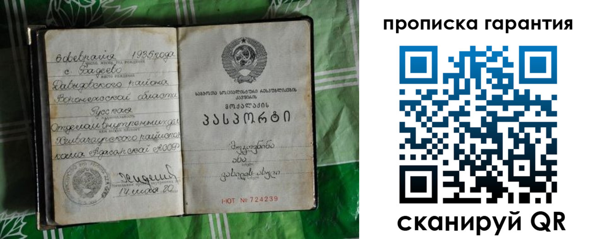 временная регистрация гарантия в Почепе